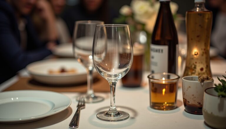 L'art français du dressage : comment disposer les verres sur une table avec élégance